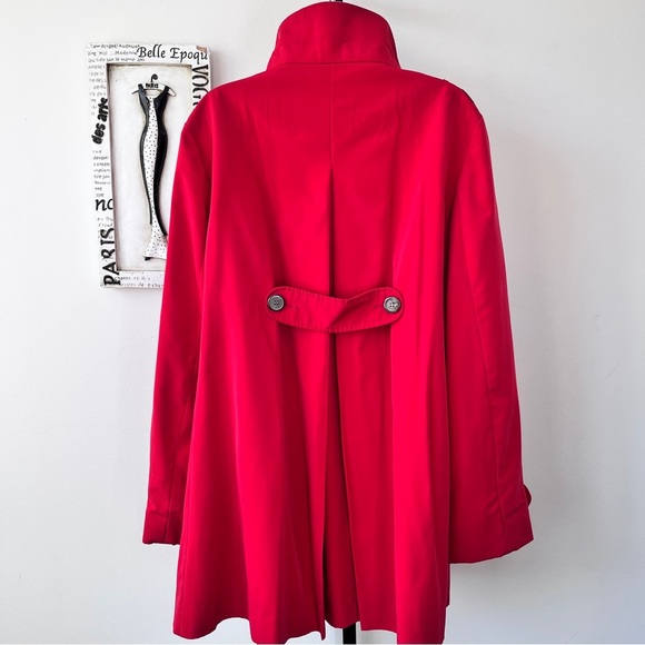 Vintage Marvin Richard’s Red Swing Trench Coat Raincoat Women’s Size XL - Picture 6 of 15